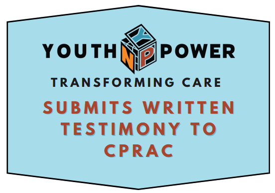  YouthNPower: Transforming Care Collective submits written testimony to the New York State Child Poverty Reduction Advisory Council (CPRAC)